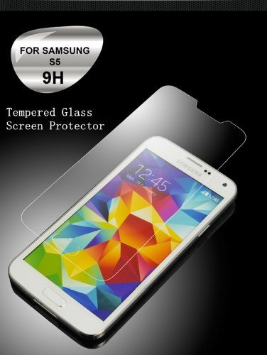 {Samsung GALAXY S5} Zeimax® Anti-Crack Series Premium Tempered Glass Film [9H Extreme Hardness] Screen Protector {Full HD} for {Samsung GALAXY S5} - Anti Fingerprint- NANO AntiBurst Tempered Glass Protective Film - Precision Fit - High Resolution - Super Touch Sensitivity - Easy Removal with No Residue (with Cleaning Cloth + Instructions)