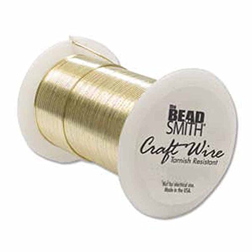 24 Gauge the Bead Smith Tarnish Resistant Craft Wire 30 Yards Gold