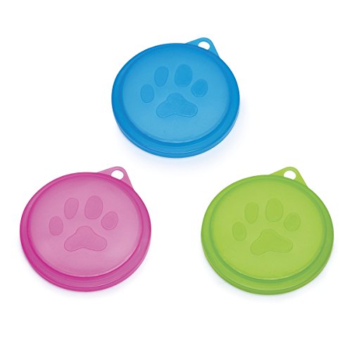 Pet Studio Neons Lid Displays - Brightly Colored Lids for Canned Dog and Cat Food, Assortment