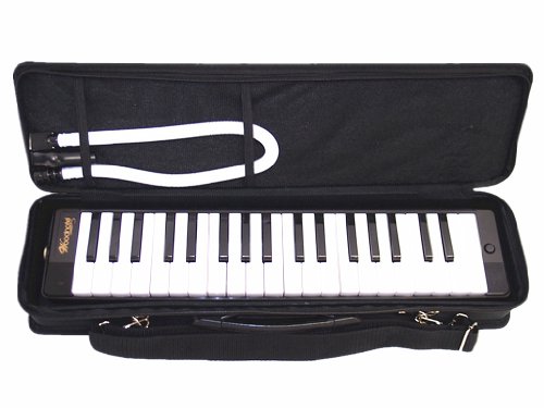 Woodnote Beautiful Black 37 Key Melodica with Carrying Case