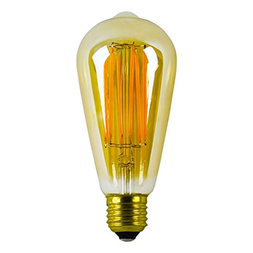 LIGHTSTORY® Vintage LED Filament Bulb ST64 - 5W LED Light Bulb, Medium Screw E27 Base, Tinted Soft White 2200K, LED Edison Bulb 50W Equivalent, 240VAC, Non-dimmable