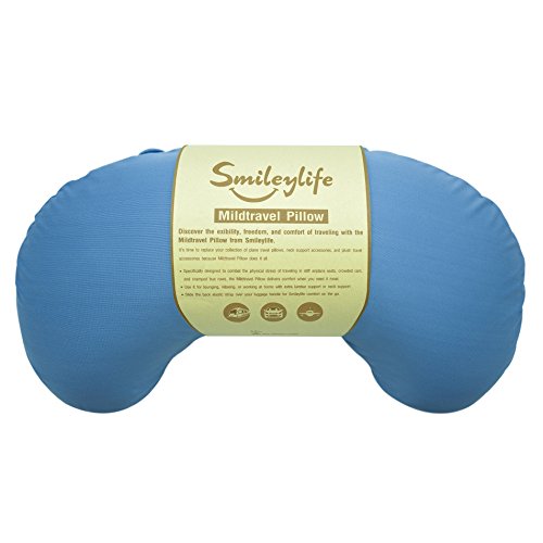 Neck Pillow - Best Evolution Accessories for Neck and Lumbar Support from Smileylife. Comfortable, Easy to Carry, Luggage Attaching, Hypoallergenic & Washable Cover. Let Travel Pillow Comfort You!