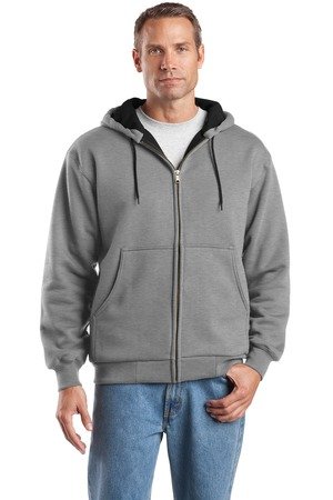 CornerStone Men's Heavyweight Full Zip Hooded Sweatshirt with