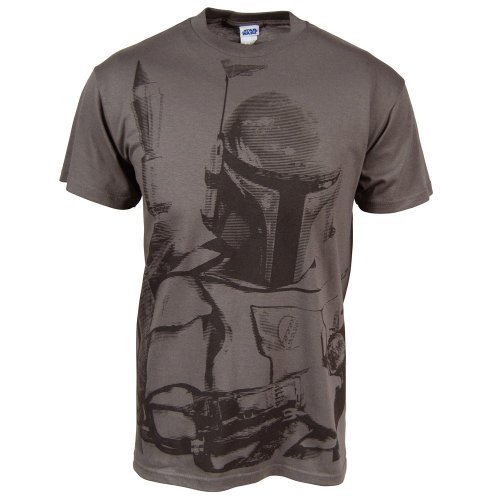 Star Wars Boba Fett Sarlacc Bait Charcoal T-Shirt, Large