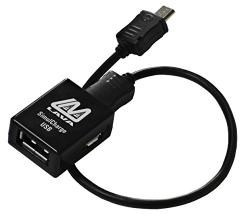 LAVA SimulCharge USB 1-port Adapter for Samsung Galaxy Tab 4/S/PRO/Note - Model TL-002 (Micro USB OTG Host & Charge)