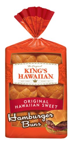 King's Hawaiian Bread Hamburger Buns 6pk Package (Pack of 2)