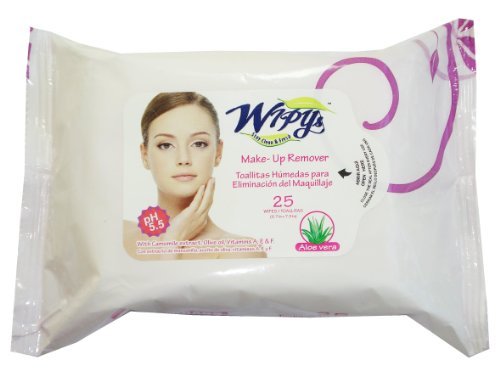 Wipys Make-Up Remover Wipes with Aloe Vera (25 Wipes)