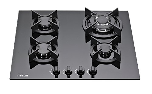 MILLAR GH6041XB 60cm Built-in 4 Burner Gas on Glass Hob / Cooker / Cooktop with FFD