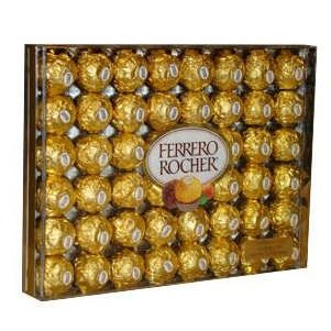 Ferrero Rocher Diamond Gift Box: 48 pieces