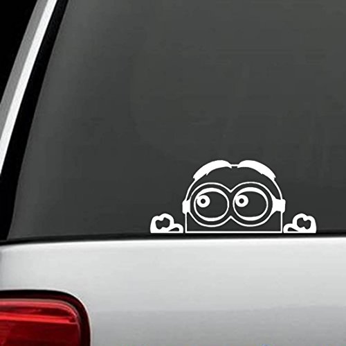 G1049 Minion Despicable Me Peeking decal sticker for car truck suv van xbox ps4