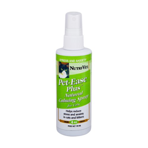 Nutri-Vet Pet-Ease Natural Calming Spray for Cats, 4 Ounce