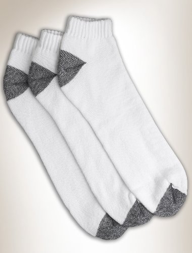 Harbor Bay Big & Tall 3-Pack Continuous Comfort Low Cut Socks