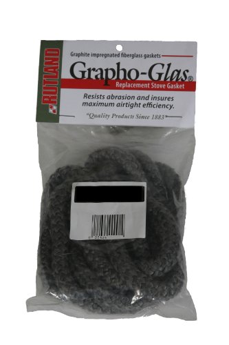 Rutland Grapho-Glas Woodstove Flat Gasket for Fireplace, 5/8 by 84-Inch
