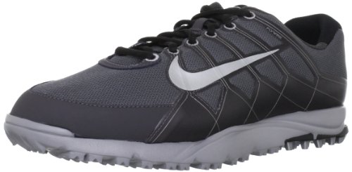 Nike Golf Men's Nike Air Range WP II Wide Golf Shoe,Dark Grey/Midnight Fog/Black/Metallic Silver,7 W US