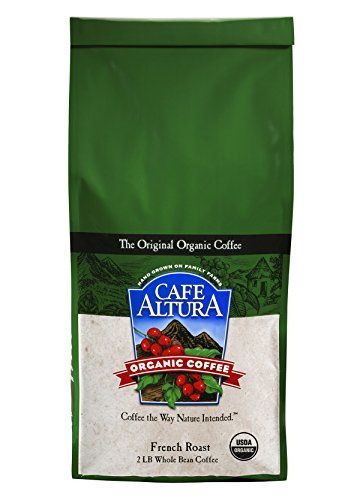 Cafe Altura Whole Bean Organic Coffee, French Roast, 2 Pound