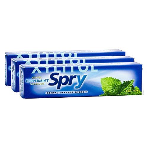 Spry NON-FLUORIDE Xlear Xylitol Toothpaste 3-PACK SAVINGS!!!