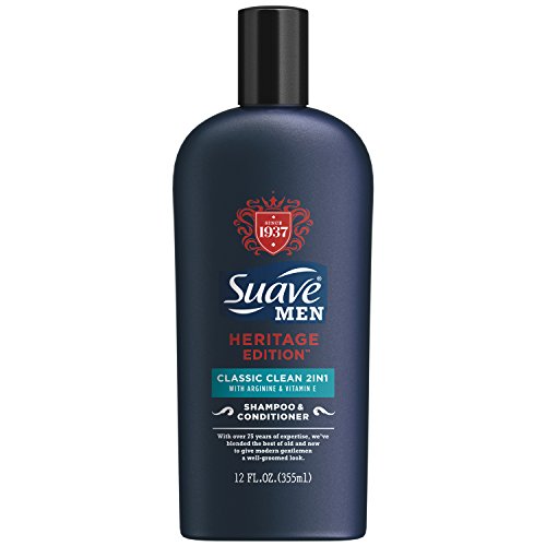 Suave Men 2 in 1 Shampoo and Conditioner, Classic Clean 12 oz
