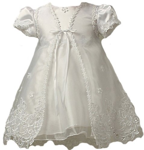 KID Collection Baby-Girls Sheer Elegance Set 0-6M Sm White (kid B561)