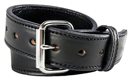The Ultimate Concealed Carry CCW Leather Gun Belt - Lifetime Warranty - 2015 Model - 14 ounce 1 1/2 inch Premium Full Grain Leather Belt - Handmade in the USA! Black Size 34
