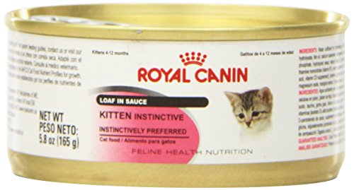 Royal Canin Feline Health Nutrition Kitten Instinctive Loaf in Sauce Canned Cat Food (24 Pack), 5.8 oz/One Size