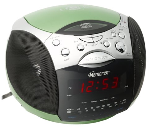 Memorex MC2850-03 Lime Clock Radio