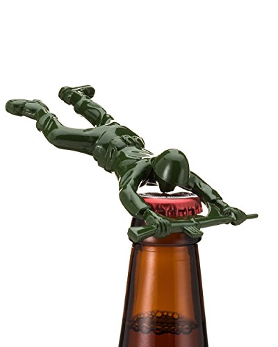 Sgt. Pryer Green Army Man Bottle Opener, Fun Unique Gifts for Men - Cool Beer Gifts
