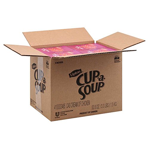 Lipton Cup-a-Soup Cream of Chicken Soup - 22 packets per box, 4 boxes per case