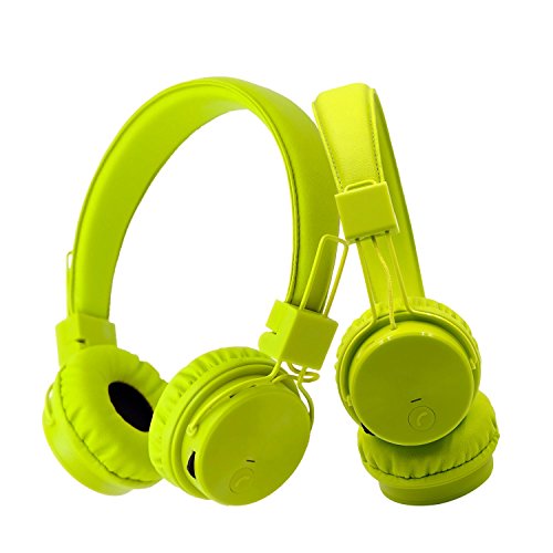 Mictech X3 Wireless Bluetooth Headsets Superb Sound Without Wires Wireless calls and music, TF card play, Audio input 4 in 1 headphone(Green)