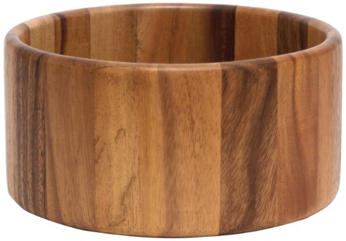 Lipper International Large Straight Side Bowl, Acacia