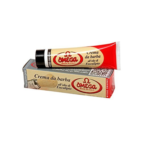 Omega Eucalyptus enriched Italian imported shaving soap tube 100 ml, 3.5 oz