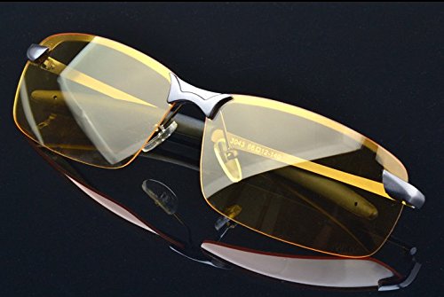 HD Night Vision Polarized Glasses Driving Aviator Sunglasses New UV400 Eyewear