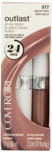 CoverGirl Outlast All Day Two Step Lipcolor, Spiced Latte 577, 0.13 Ounce