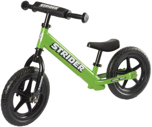 Strider ST-4 No-Pedal Balance Bike, For 18 mos.- 5 years, Green