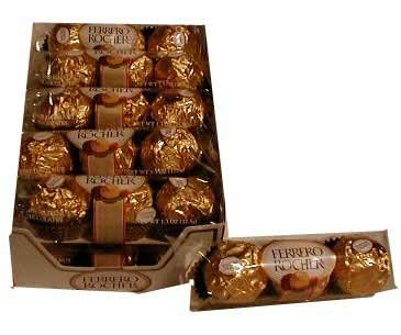 Ferrero Rocher 3 Pack, Case of 12