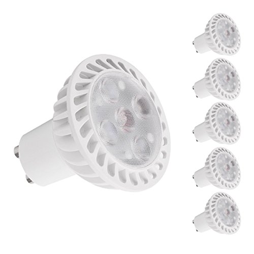 LED Bulbs 5W Dimmable Gu10 Warm White 2700K LOHAS LED Light Bulbs, 50W Incandescent Equivalent Energy Saving LED Spotlight Bulb, Recessed Lighting, Track Lighting For Home Lighting (5 Pack)