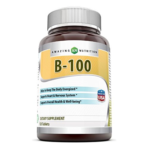 Amazing Nutrition B-100 120 Tablets - B-complex for Maximum Effectiveness Supports Energy Production*