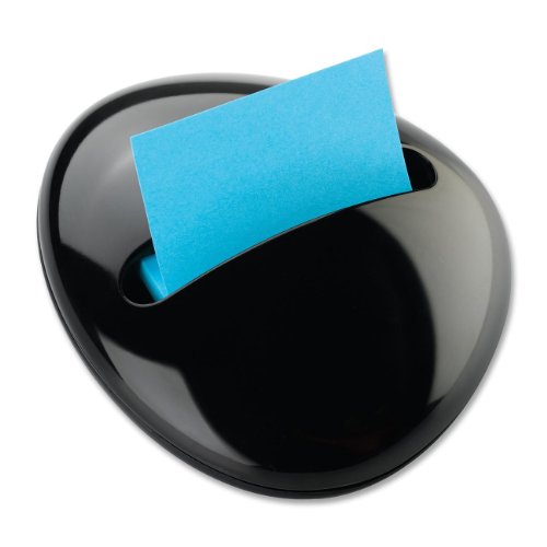 Post-it Pop-up Notes Dispenser for 3 x 3-Inch Notes, Black, Pebble Collection by Karim