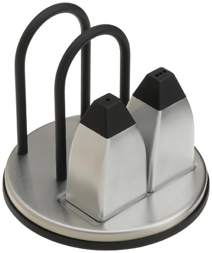 Prodyne M-915 Stainless Steel Napkin Holder with Salt and Pepper Shakers