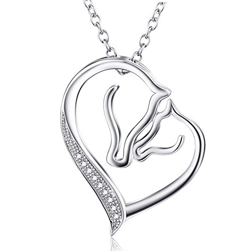 Pure 925 Sterling Silver Pendant Necklace Life Direction Jewelry (Heart)