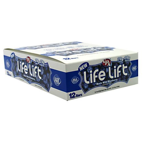 VPX (Vital Pharmaceuticals) - Life Lift Bar Buckwild Blueberry, 12 bars