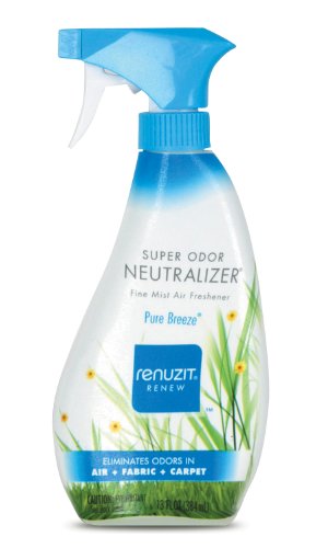 Dial 1231179 Renuzit Super Odor Neutralizer Pure Breeze Air Freshener, 13oz Trigger Bottle (Pack of 6)