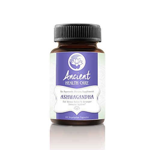 Highest Potency Ashwagandha (Withania Somnifera) - 60 Tablets - 300mg - 7% Withanolides - Best Anxiety, Depression, Thyroid Supplement Herb - by Ancient Health Care