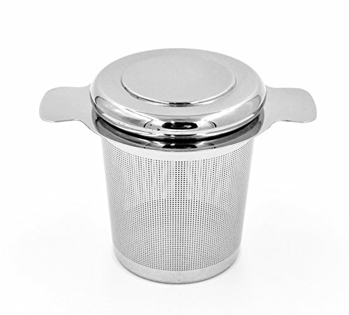 Riku Tea Infuser Extra-Fine Brew-in-Mug with Lid for Loose Leaf Teas 304 Stainless Steel
