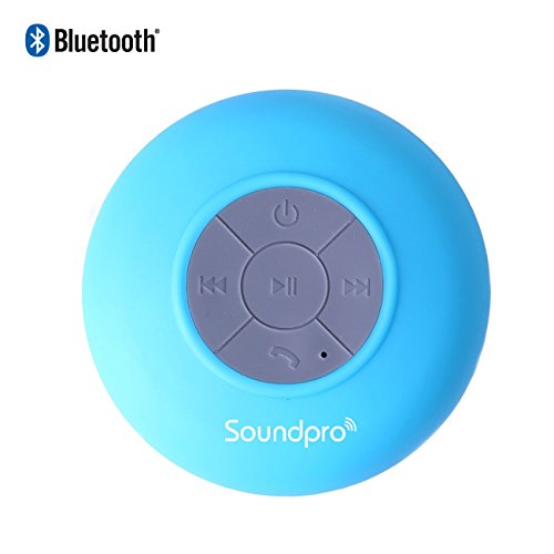 IBSound Waterproof Bluetooth Shower Speaker - Portable / Wireless Handsfree Speaker - Work with iPhone 5, 5s, 4s, 4, iPod, iPad, Samsung Galaxy S4, S5, Note 3, 2, Tablets, MP3, Notebooks, Laptop, PC and Other Smartphones - 1 Year Warranty