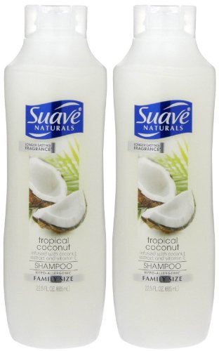Suave Naturals Moisturizing Shampoo - Tropical Coconut - 22.5 oz - 2 pk