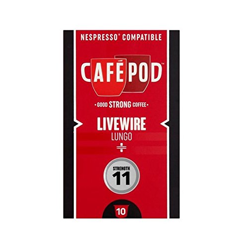 CafePod Arabica Lungo Nespresso Compatible Coffee Capsules 10 per pack
