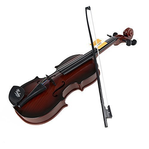 Lujex New Arrive Hot Fashion High Quality Kids Toy Mini Music Violin (Brown)