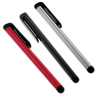 3 Pack of Universal Touch Screen Stylus Pen ( Red + Black + Silver ) for AT&T Apple iPhone 3G S
