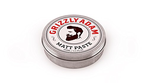 Grizzly Adam Styling Matt Paste | Medium to Strong Hold Giving a Dry Matt Finish | Helps Create Cool and Funky Styling in Men and Boys Hair | Perfect For Guys With Any Hairstyle!