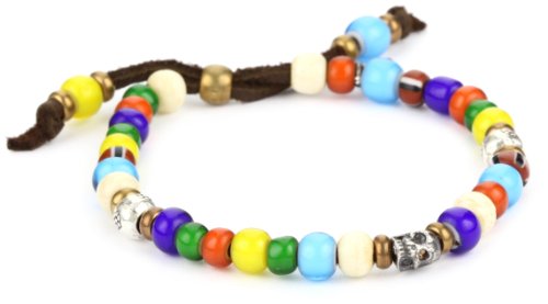 M.Cohen Handmade Designs Multi-Colored African Glass Trading Bead Bracelet